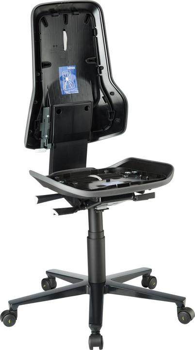 Produktbild Bimos Arbeitsstuhl Neon 2, mit Rollen, ESD, Permanentkontakt, grau