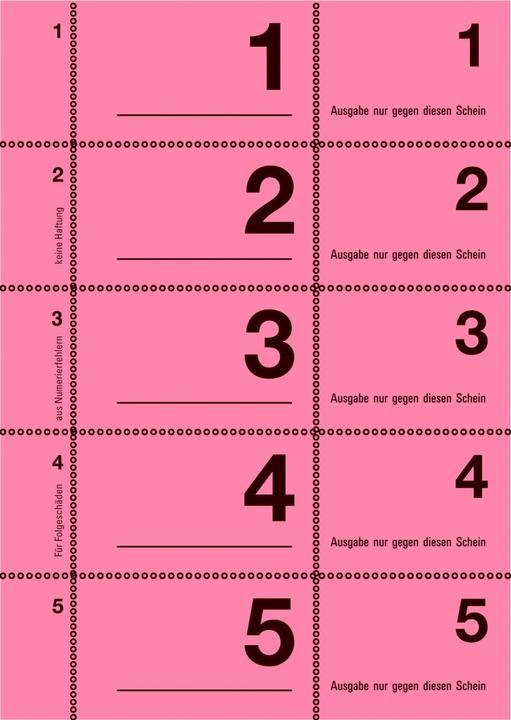 Nutritional values and ingredients Avery Cloakroom numbers (100 x)