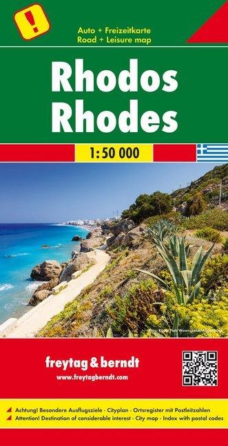 Actual product image Lider 1:50,000 map of the Greek island of Rhodes
