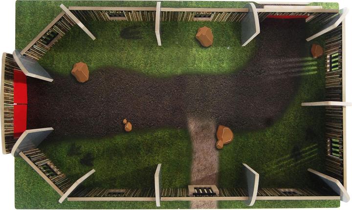Produktbild Dinoworld Holz-Dinosaurierpark mit Aussichtsturm-Spielset