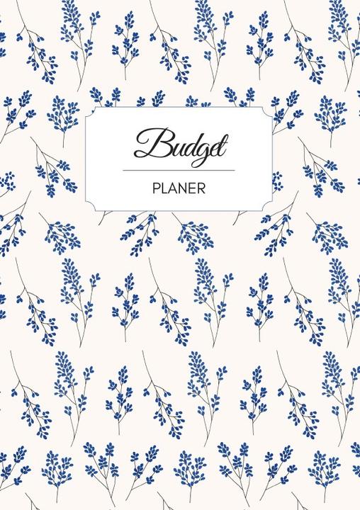 Image du produit Budget Planer deutsch A5 Blumen blau weiss floral | undatiert 1 Jahr | (A5, Allemand)