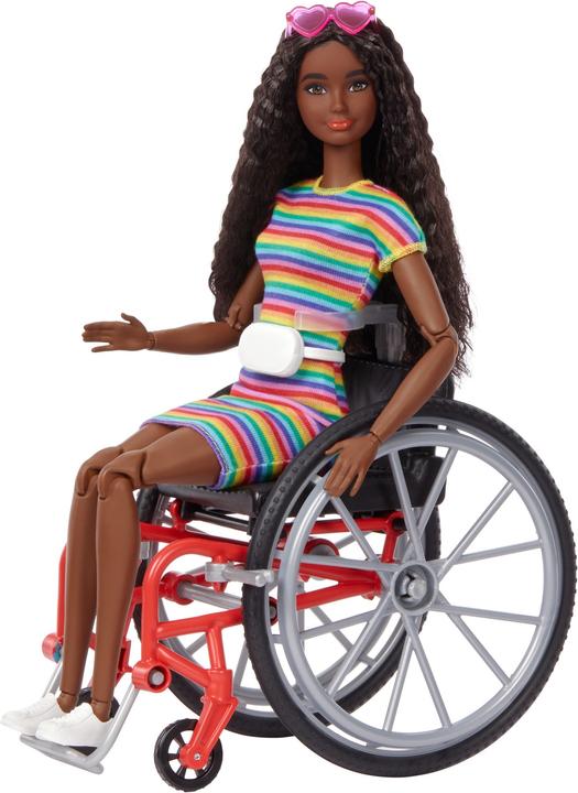 Barbie Poupée Fashionistas (afro-américaine) avec fauteuil roulant
