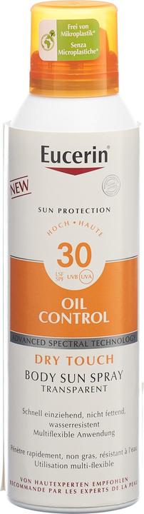 Immagine prodotto Eucerin SUN Body Spray Oil Control Dry Touch LSF 30 (Spray solare, SPF 30, 200 ml, 190 g)