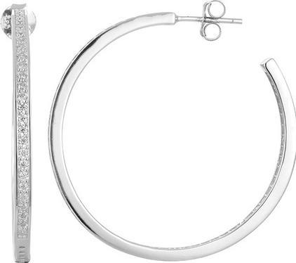 Beneto Round silver earrings AGUP1177 (L)