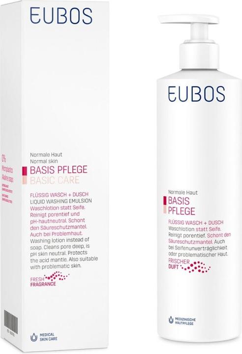 Actual product image Eubos liquid and shower red (400 ml)