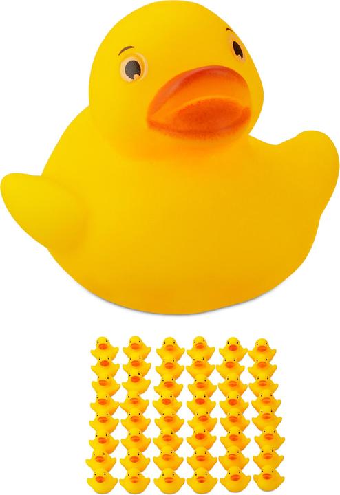 Actual product image Relaxdays Set of 48 Rubber Ducks