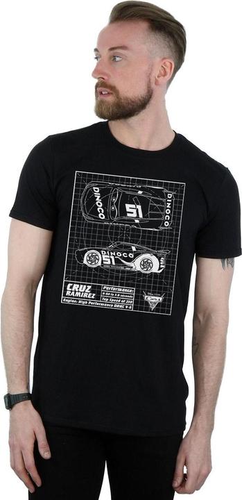 Immagine prodotto Disney Cars Cruz Ramirez Blueprint Maglietta Uomo (XL)