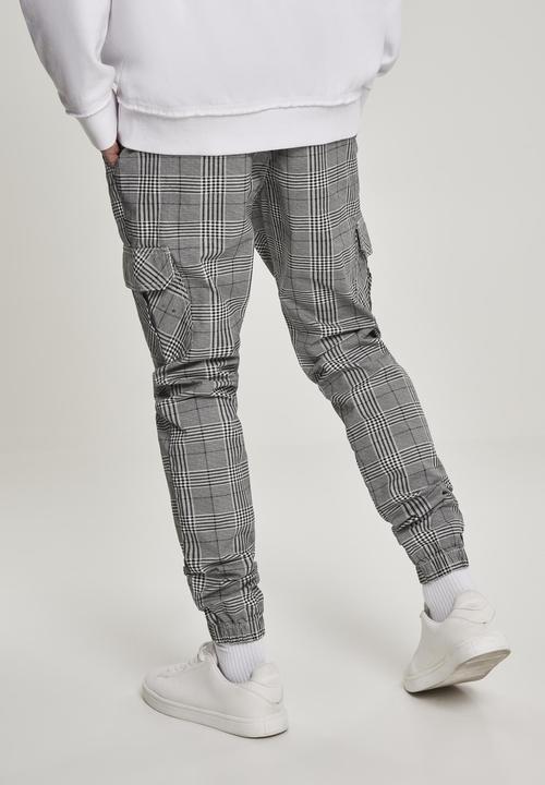 Actual product image Urban Classics AOP Glencheck Cargo Jog Pants (L)