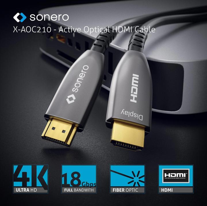 Image du produit Sonero Câble Premium Cert. HDMI actif 30 m (0.27 m, HDMI)