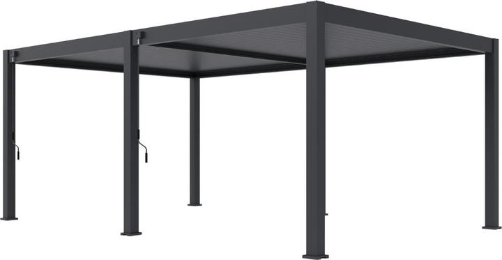 Produktbild Ventaris Pergola Deluxe Plus 4x6m mit Lamellendach Anthrazit (400 cm, 600 cm)