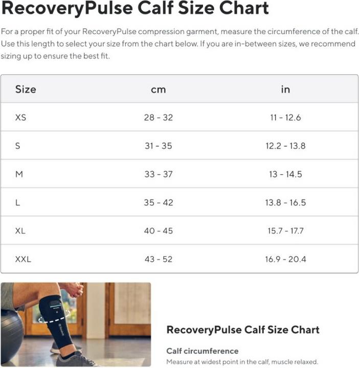 Produktbild Theragun Recoverypulse Calf Sleeve Xsmall Single Universal