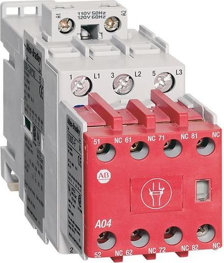 Actual product image Allen Bradley Sicherheitsschütz 3 Schliesser 24V 43A 22kW