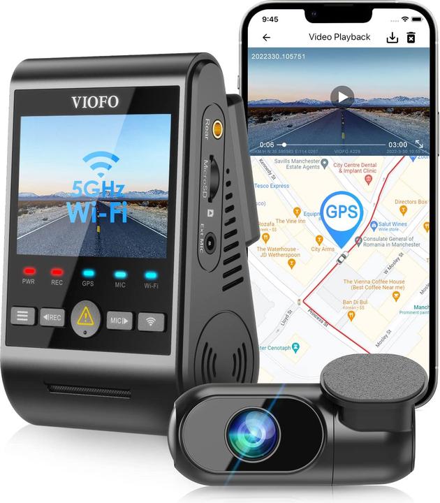 Produktbild Viofo A229 Duo Dashcam Vorne Hinten