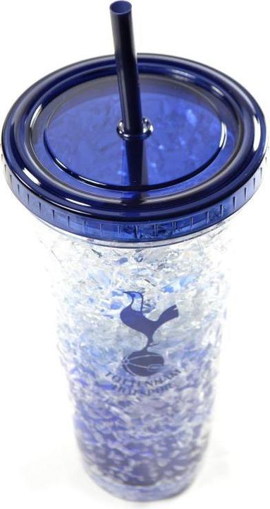 Produktbild Tottenham Hotspur FC Gefrierbecher mit Strohhalm Spurs Wappen 600ml (0.60 l)