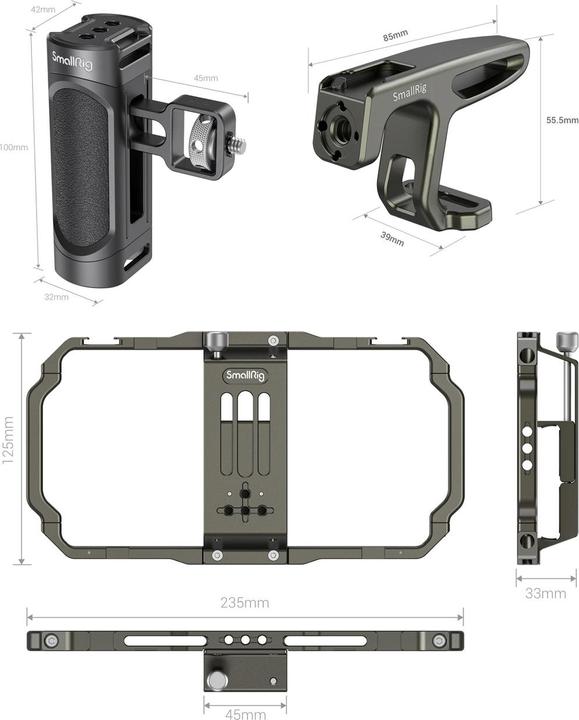 Immagine prodotto SmallRig Kit gabbia universale per telefoni cellulari Video Rig (Gabbietta)