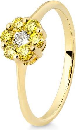 Breuning RING - BRILL. CANARI/BRILL. 0,50 Ct. (53, 750/18 K Gold)
