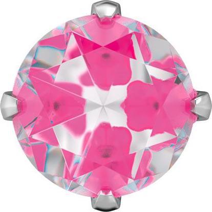 Image du produit Studex Sensitive Boucles d'oreilles Tiffany Zirconia néon rose vif (Acier inoxydable)