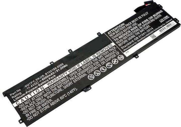 Actual product image AGI Battery compatible with Dell XPS 15 9560 - Battery - 8,000 mAh (8000 mAh)