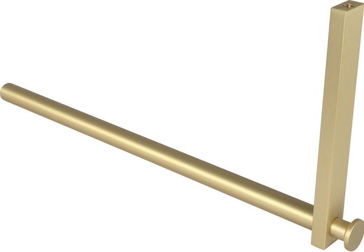Actual product image Simausrom Uvea coat hanger rod curved width 320mm matt lacquered brass