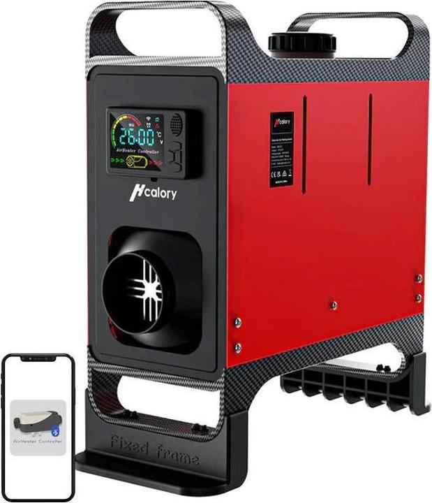 Hcalory Parking heater HC-A02, 8 kW, Diesel, Bluetooth (red) (8000 W)