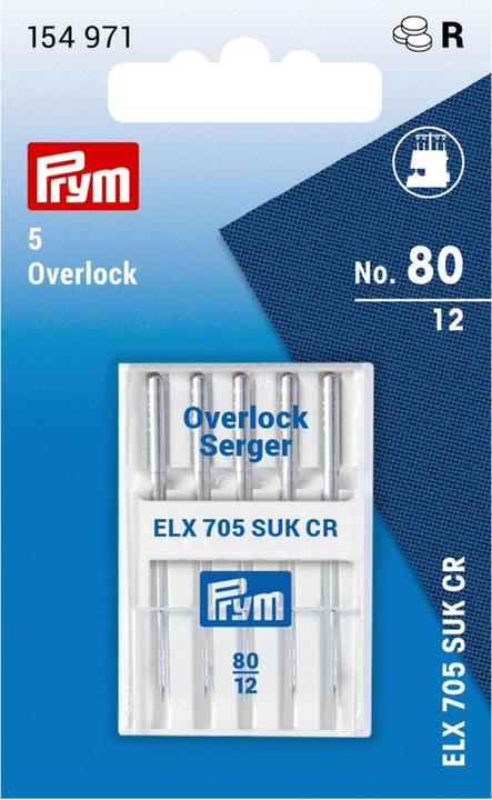 Actual product image Prym Sewing machine needle Overlock NM80, SB5, ELX705 SUK CF