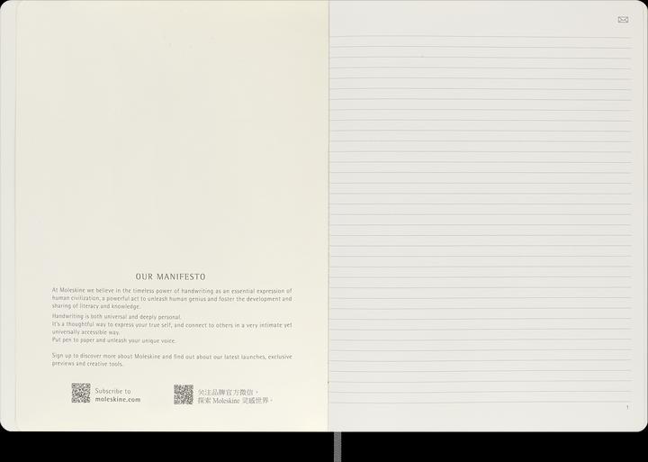 Actual product image Moleskine Smart NB lined XL SC Swrz (19 x 25 cm, Lined, Soft cover)