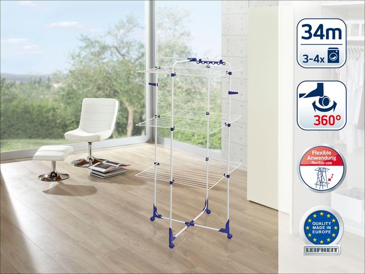 Actual product image Leifheit clothes horse & line (34 m)