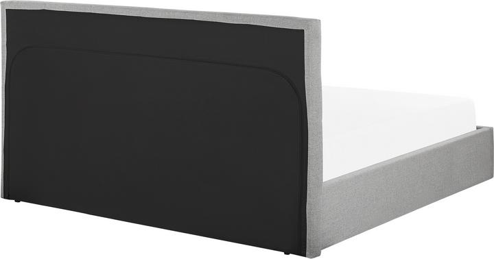 Actual product image Beliani Upholstered bed grey with storage space 160 x 200 cm LORIENT (160 x 200 cm)