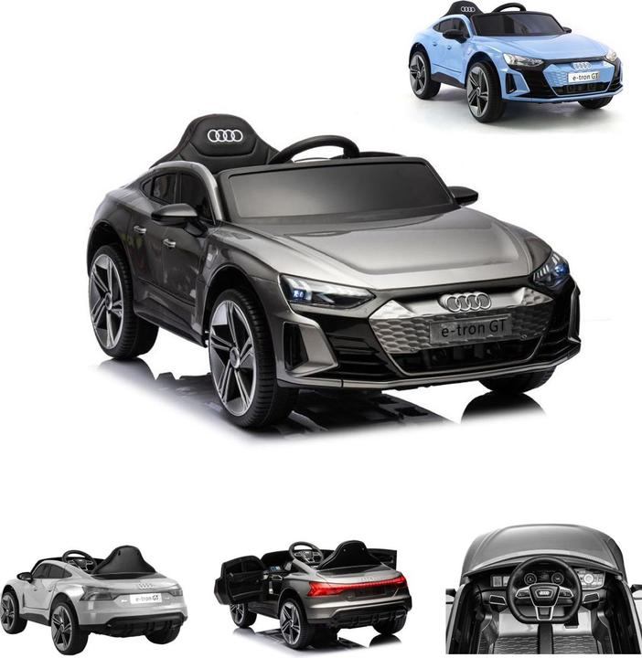 Image du produit Es-toys Véhicule pour enfants - voiture électrique "Audi E-Tron GT" - sous licence + MP3 + cuir + EVA (12 V)