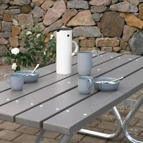 Image du produit kaiserkraft Banc de groupe, gris (73 cm)