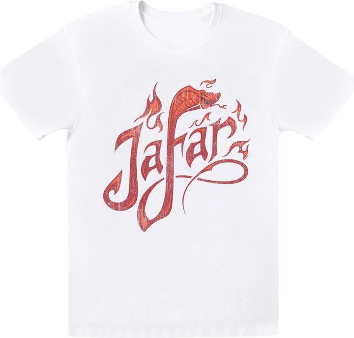 Disney Aladdin Movie Jafar Flames Logo TShirt (XXL)