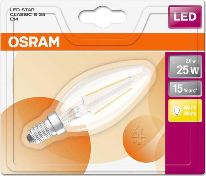 Actual product image Osram Star Classic B (E14, 2.50 W, 250 lm, 1 x, F)