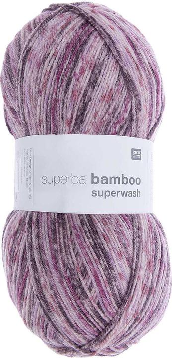 Actual product image Rico Design Wool Bamboo for socks 4-thread, 100 g, Purple (420 m)
