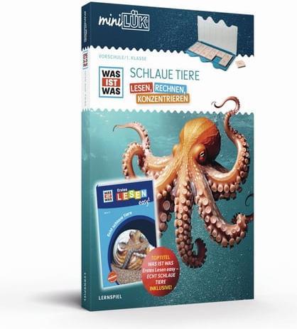 Produktbild miniLÜK-Set. WAS IST WAS Schlaue Tiere Lesen, Rechnen, Konzentrieren Vorschule (Deutsch, 2024)
