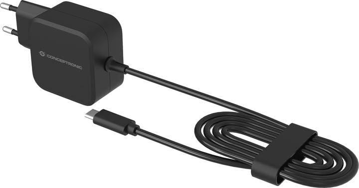 Actual product image Conceptronic Charger 1Port 67W, GaN USB-C Desk PD bw (67 W)