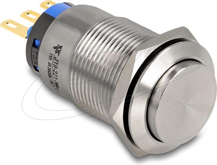 Image du produit Delock Bouton-poussoir à encastrer 19 mm 3 x connexion à souder