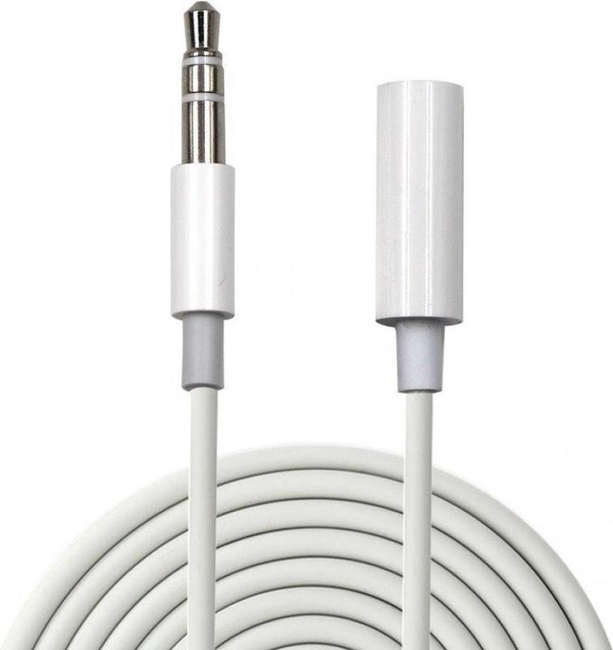 Actual product image PowerGuard Headphone extension cable 3.5mm audio jack 3-pole 1m (1 m, 3.5mm jack (AUX))
