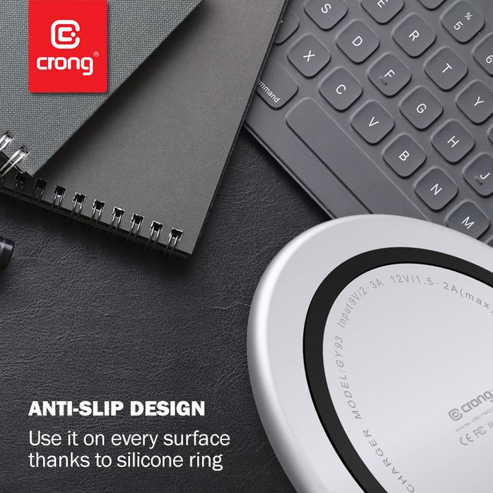 Actual product image Crong charger Induction 3 A (CRG-PS15W-BLK) (15 W)