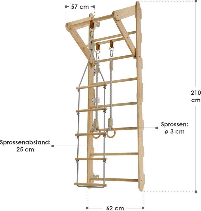 Produktbild Juskys Sprossenwand für Kinder