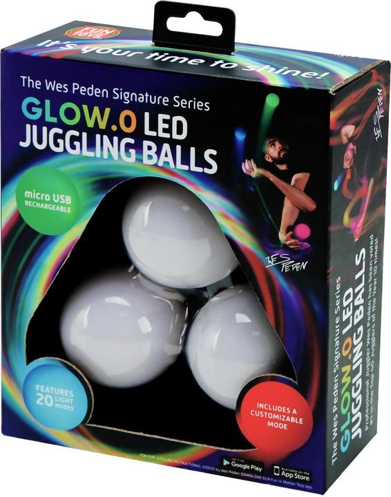 Produktbild Spin Balls Jonglier-Ball Set à 3 Stück mit LED