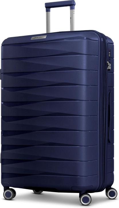 Franky London 4 Rollen Trolley L 74 cm mit Dehnfalte (91 l, XL (ab 115l))
