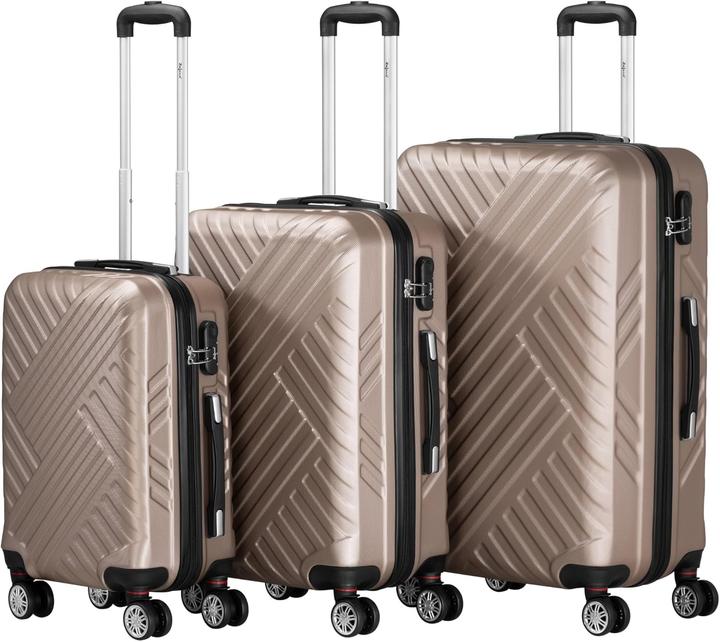 Zelsius 3-teiliges Hartschalenkoffer-Set (Handgepäck (bis 50l))