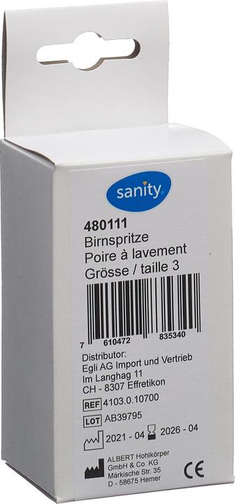 Immagine prodotto Sanity Siringa a pera Gr3 40ml due pezzi
