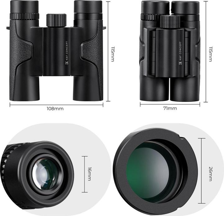 Immagine prodotto K&F Concept Binocolo KF33.070 10x25 (10 x, 25 mm)