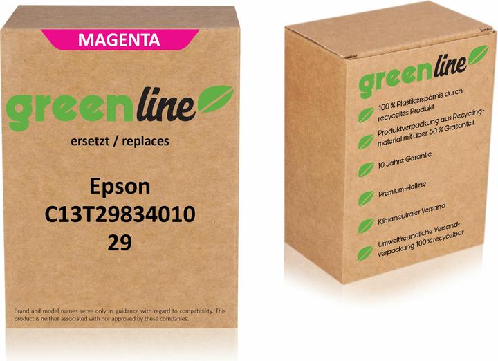 Produktbild Inkadoo Druckerpatronen greenline ersetzt Epson C 13 T 29834010 / 29 XL Tintenpatrone, magenta Magenta (M)