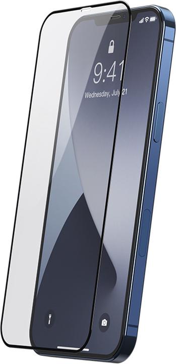 Image du produit Baseus 0.25mm Full-screen et Full-glass Tempered Glass Film For iP 5.4inch 2020(2pcs/pack) Black (2 pièce(s), Apple iPhone 12 mini)