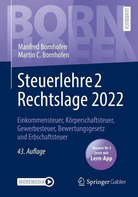 Produktbild Steuerlehre 2 Rechtslage 2022 (Deutsch, Manfred Bornhofen, Martin C. Bornhofen, 2023)