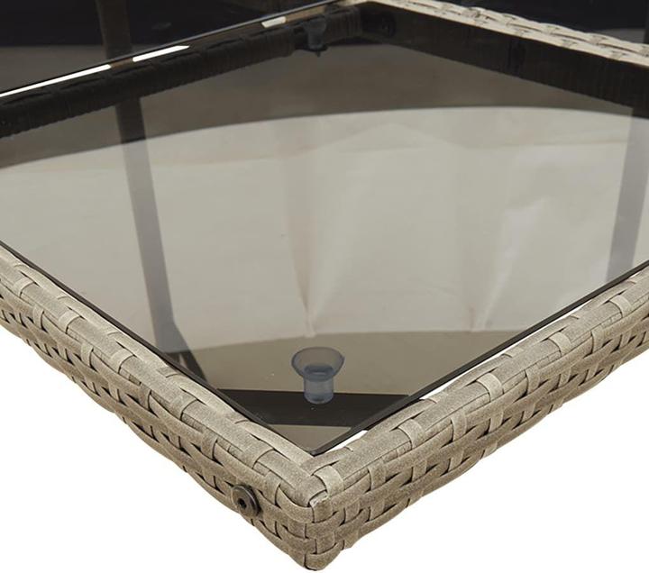 Image du produit VidaXL Salon de jardin 17 pièces avec coussins Gris Poly Rattan (330 cm)