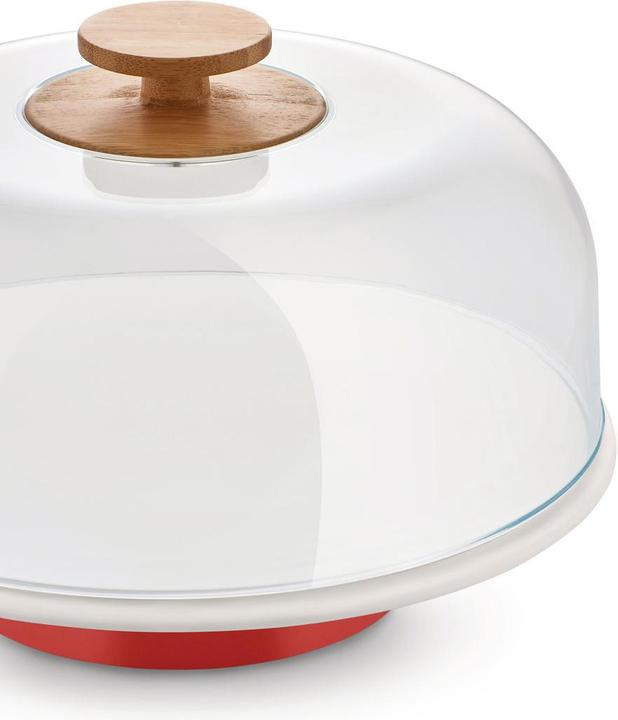 Produktbild Alessi Tortenplatte MATTINA rot