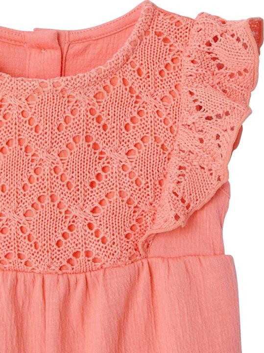 Produktbild Vertbaudet Mädchen Baby Overall mit gehäkeltem Oberteil (104)